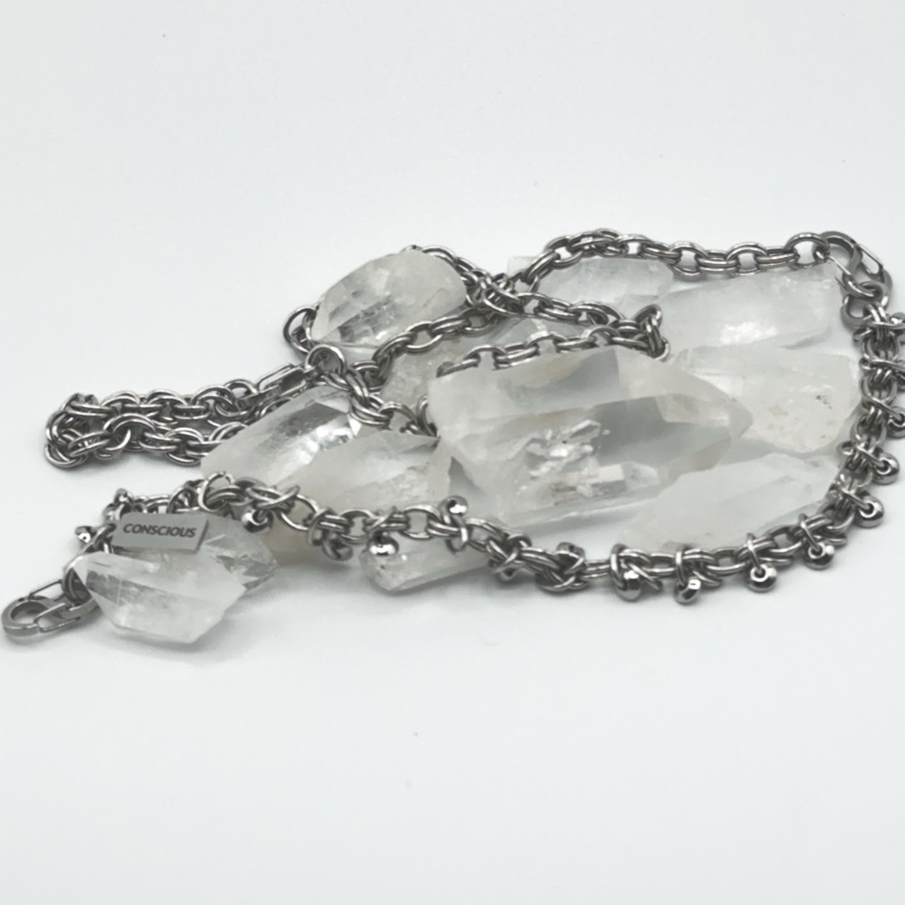 Transforming stainless steel necklace